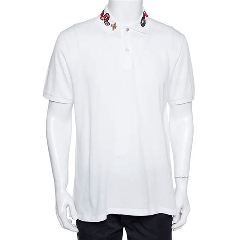 white gucci polo fake|gucci polo snake collar.